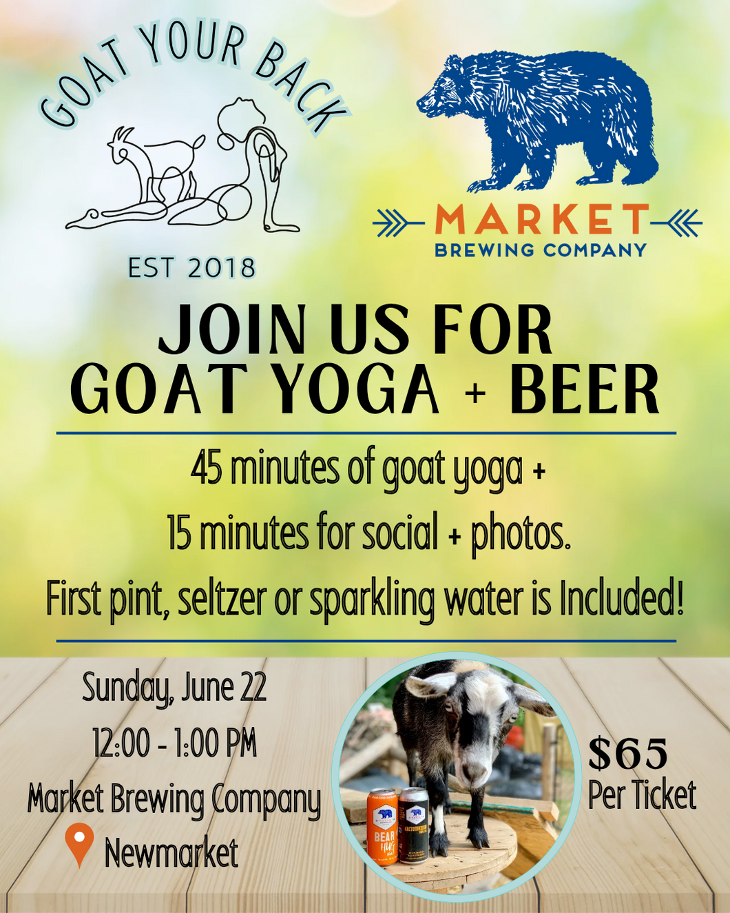 Goat Your Back's Goat Yoga (Jun 22)