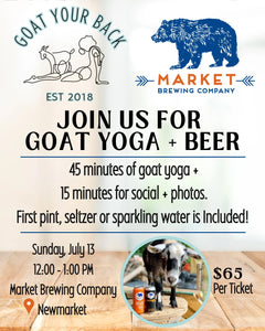 Goat Your Back's Goat Yoga (Jul 13)
