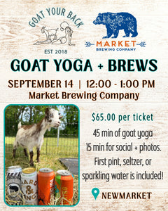 Goat Your Back's Goat Yoga (Sep 14)
