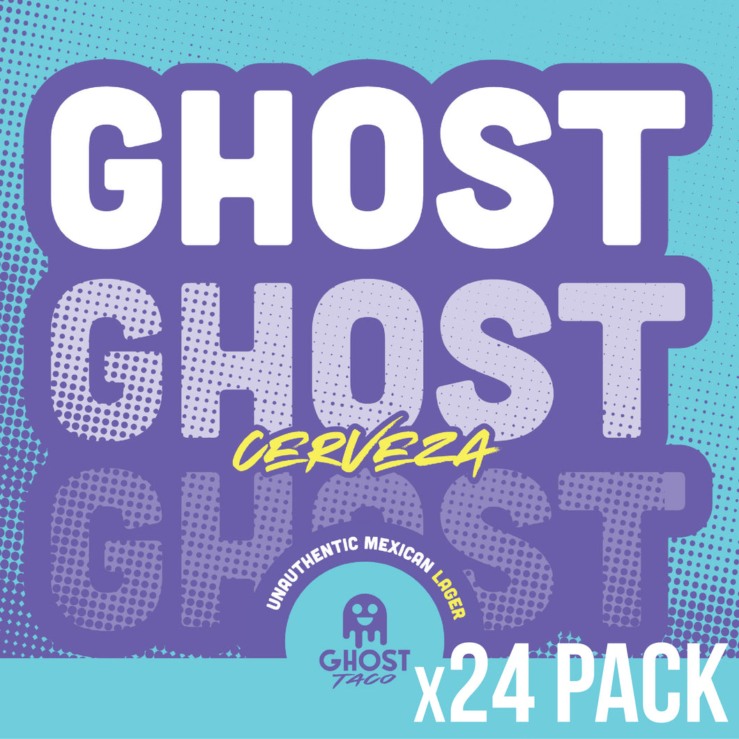 Ghost Taco Cerveza - 4%  - x24 Cans - $77