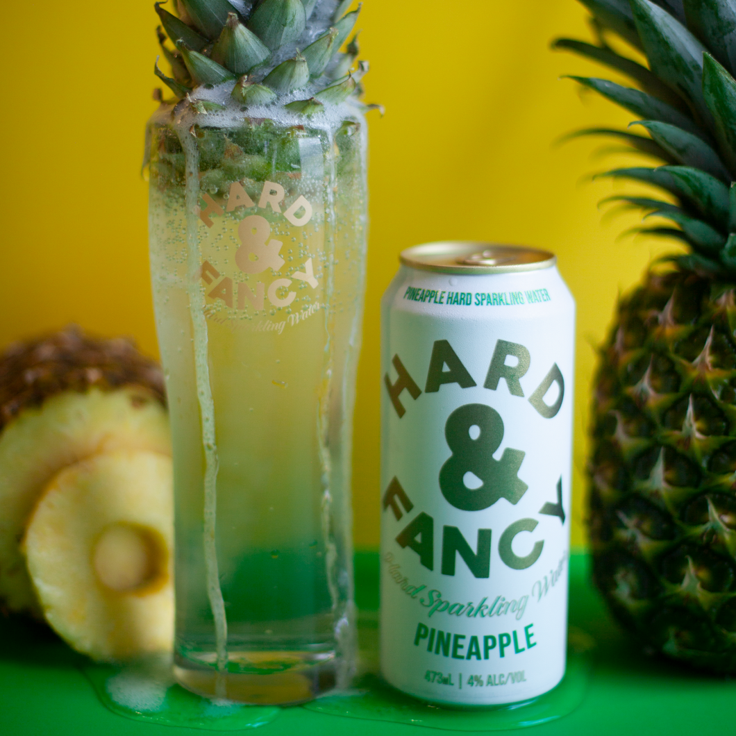 Hard & Fancy - Pineapple (4%) - Hard Sparkling Water