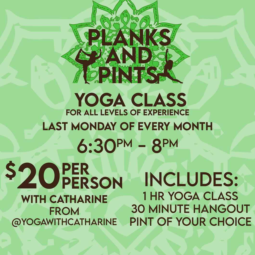 Planks & Pints (Yoga - May 26)